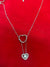 Radiant Double Heart Necklace – 925 Sterling Silver Charm with Flexible Big Heart Design