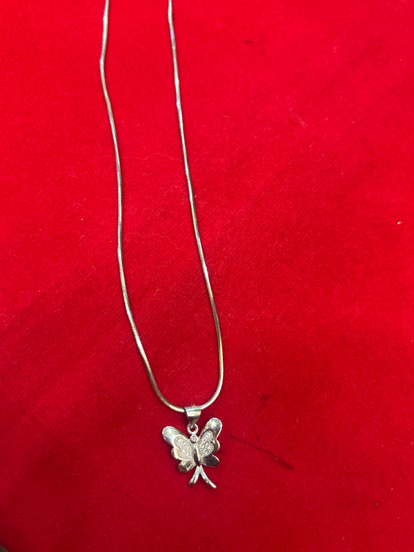 Wings of Grace Butterfly Necklace – 925 Sterling Silver