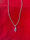 Flame Spirit Silver Men’s Pendant with Chain – 24 Inch