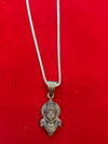 Hanumanji Pendant with Box Chain – 925 Sterling Silver