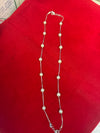 Elegant Pearl Charm Anklet in 925 Sterling Silver