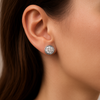 Classic Round Zirconia Cluster Stud